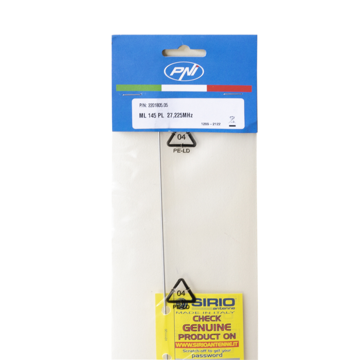 Antena CB PNI by Sirio ML145 cu filet PL, lungime 145 cm, 27 - 28.5 MHz, 900W, fara cablu, fabricat in Italia [5]