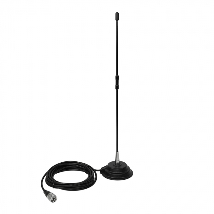 Antena CB PNI Extra 40, cu magnet inclus, lungime 45 cm, 30W, 26-30MHz, SWR 1.0, fibra de sticla [2]