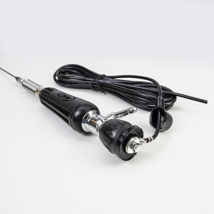 Antena CB PNI LED 1000 rabatabila, 80 cm lungime, cu cablu si montura fixa tip fluture, 26-30 MHz, 300 Watt, ilumineaza in timpul emisiei [10]
