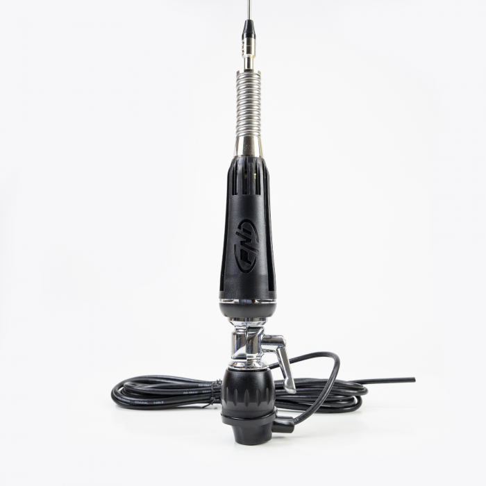 Antena CB PNI LED 1000 rabatabila, 80 cm lungime, cu cablu si montura fixa tip fluture, 26-30 MHz, 300 Watt, ilumineaza in timpul emisiei [9]