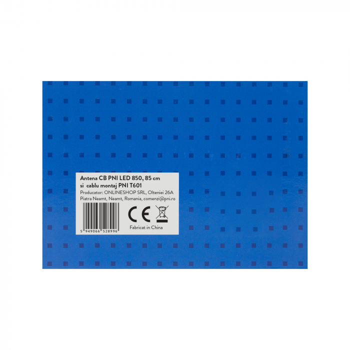 Antena CB PNI LED 850, 85 cm, 300 Watt, rabatabila ilumineaza in timpul emisiei si cablu montaj PNI T601 [7]