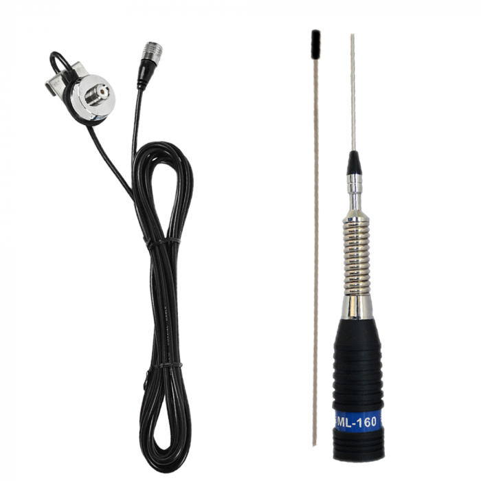 Antena CB PNI ML160 lungime 145 cm cu Suport T941 cu cablu [3]