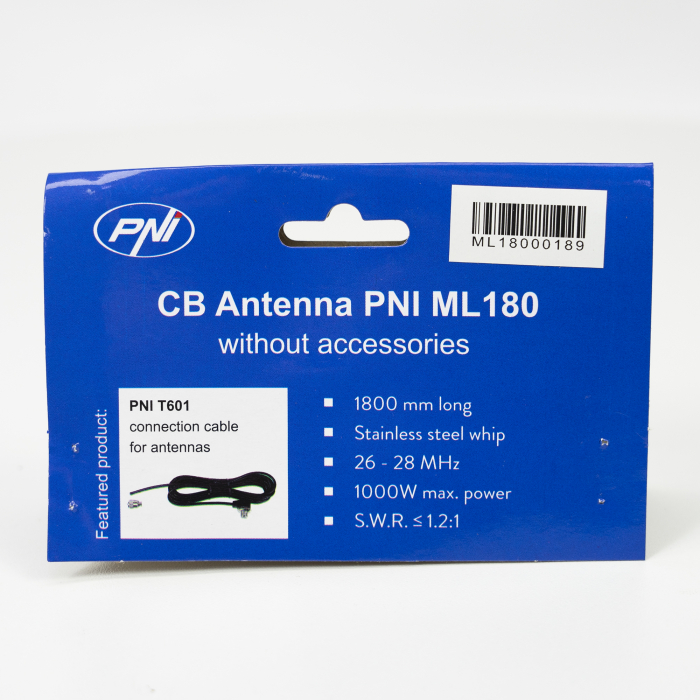 Antena CB PNI ML180 lungime 194 cm, 26-30MHz, 1000W, fara cablu [3]