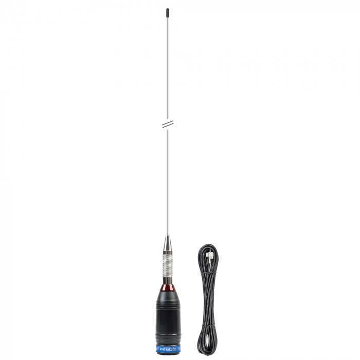 Antena CB PNI ML200, lungime 200cm, 26-28MHz, 1000W cu cablu RG58 4 metri inclus [6]