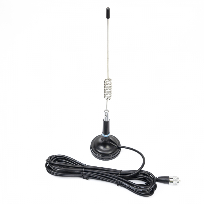 Antena CB PNI ML29 lungime 34 cm, cu magnet inclus diametru 70 mm si cablu RG58 [8]