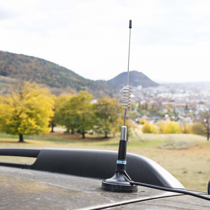 Antena CB PNI ML29 lungime 34 cm, cu magnet inclus diametru 70 mm si cablu RG58 [4]