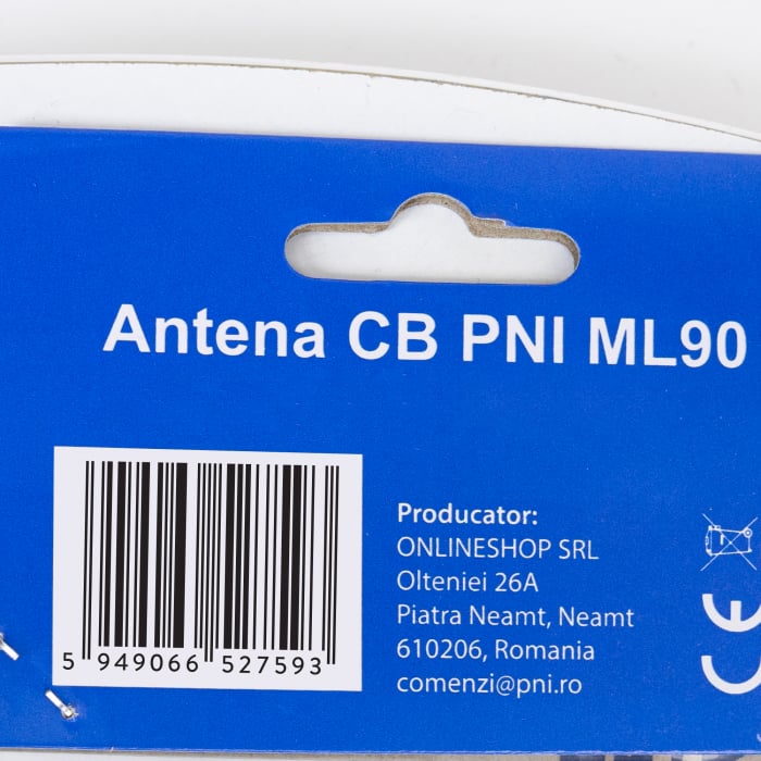 Antena CB PNI ML90 26-30MHz, 75cm, 150W, cu baza magnetica 145cm inclusa [12]