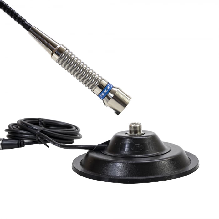 Antena CB PNI ML90 26-30MHz, 75cm, 150W, cu baza magnetica 145cm inclusa [2]