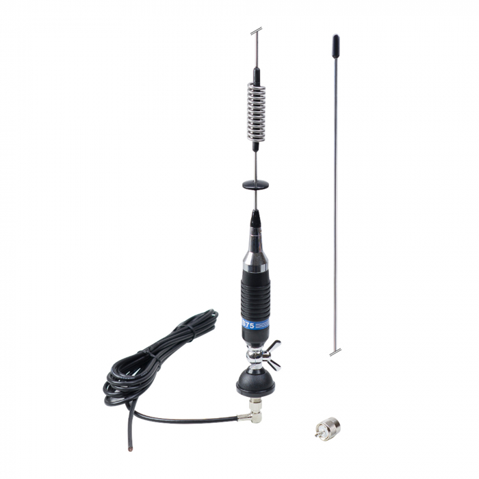 Antena CB PNI S75 cu fluture, montura, cablu si mufa PL [4]