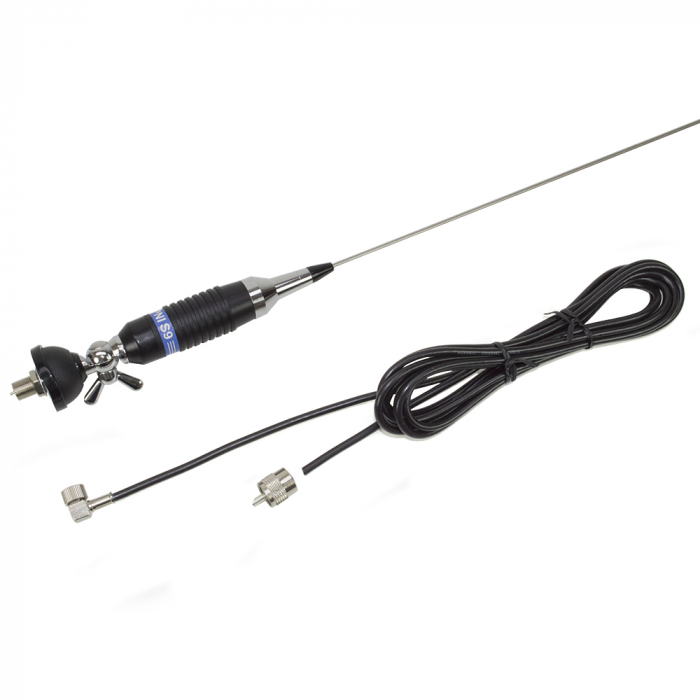 Antena CB PNI S9 cu fluture lungime spic 120 cm cu cablu RG58 de 4m [2]