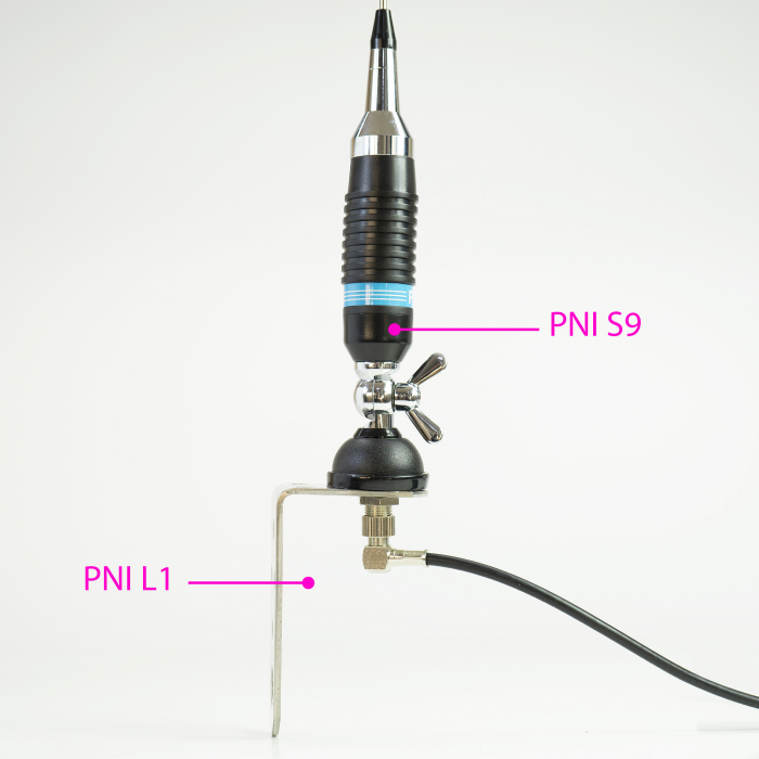 Antena CB PNI S9 cu fluture lungime spic 120 cm cu cablu RG58 de 4m [11]
