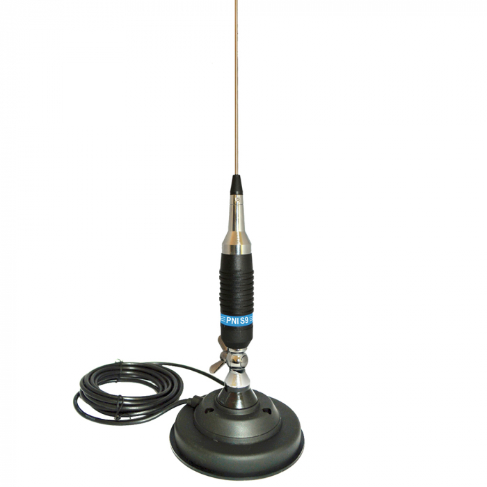 Antena CB PNI S9 lungime 120 cm si magnet cu fluture PNI 120/DV 125 mm inclus [3]