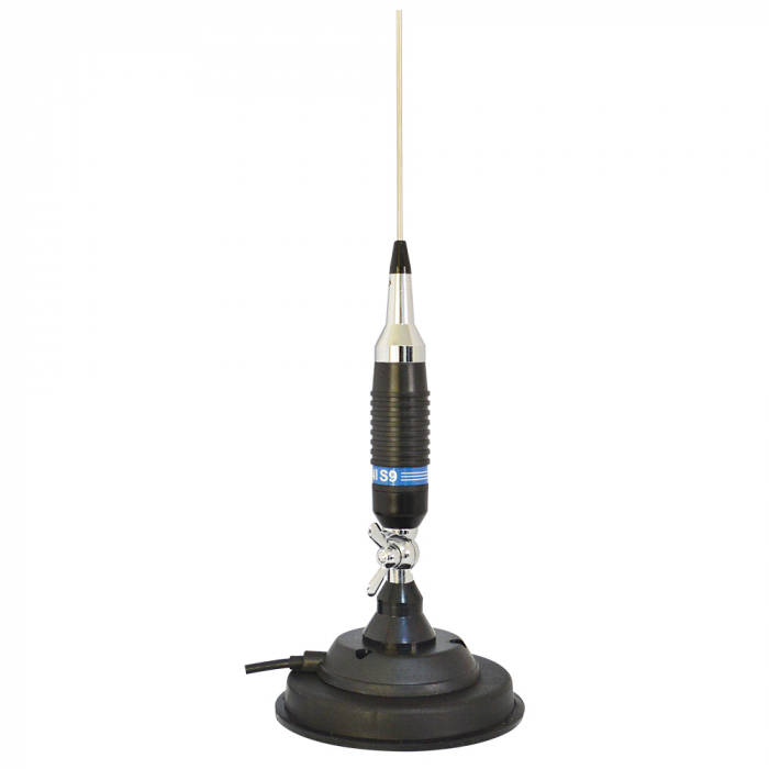 Antena CB PNI S9 lungime 120 cm si magnet cu fluture PNI 120/DV 125 mm inclus [1]