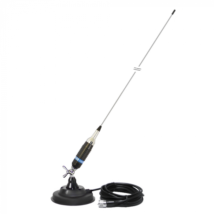 Antena CB PNI S9 lungime 120 cm si magnet cu fluture PNI 120/DV 125 mm inclus [7]