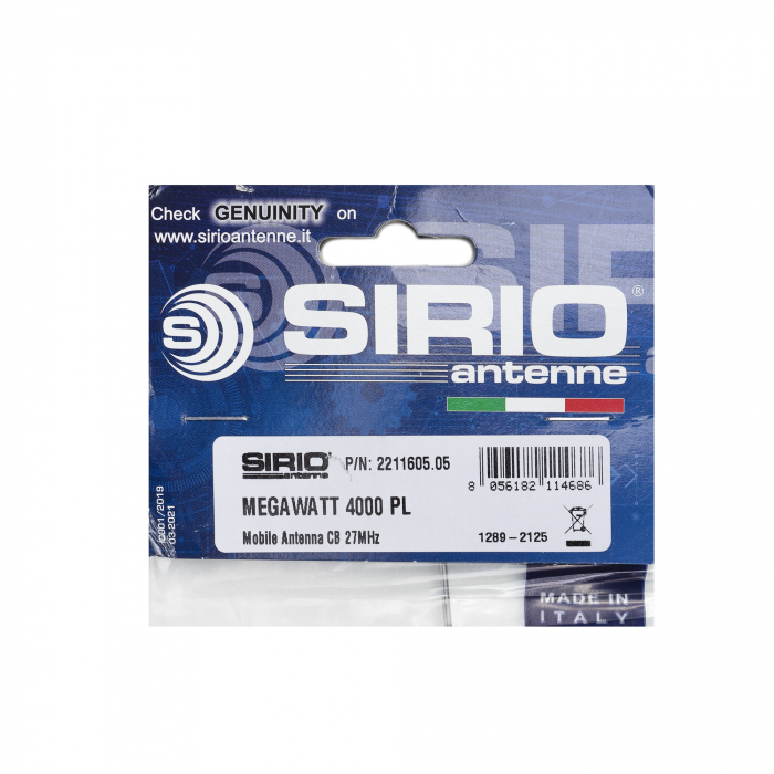 Antena CB Sirio Megawatt 4000 PL, 203.5cm fara cablu [6]