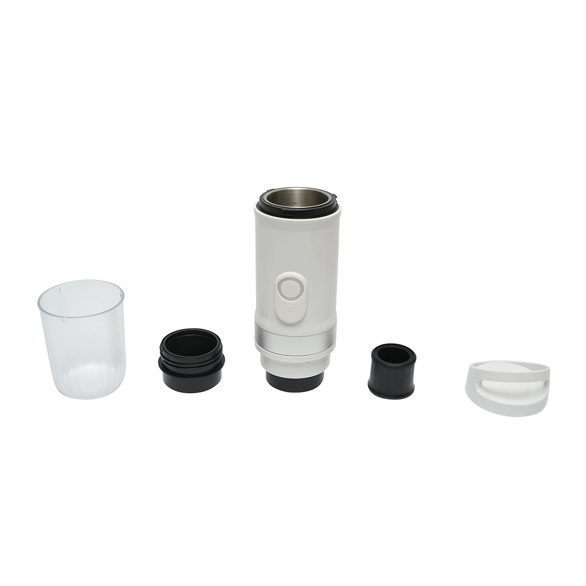 Aparat de cafea portabil 12V/100W, baterie litiu 9600 mAh, presiune 20 bar, rezervor apa 60-80ml, ceasca 300ml, capsule Nespresso, Dolce Gusto, cafea macinata [1]