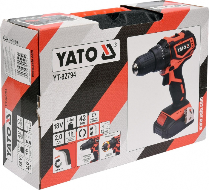 Autofiletantă cu acumulator Li-Ion, 18V, 42 Nm Yato YT-82794 [2]