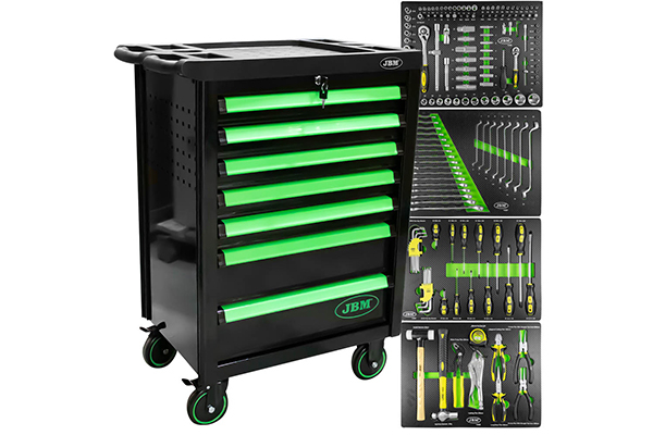 Banc De Scule 7 Sertare Verde Echipat 172Buc Jbm [1]