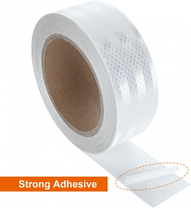 Banda alba Reflectorizanta auto 5.5x 45.7 m [4]