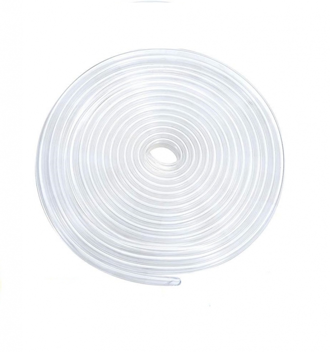 Banda de protectie usi, Cauciuc/Plastic, 5 m, Transparent [7]