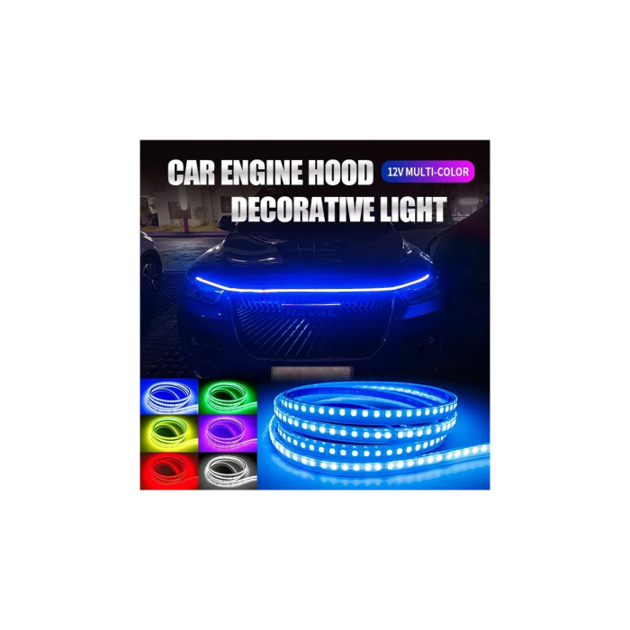 Banda LED capota 12V 180cm lumina multicolara [2]