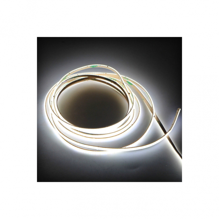 Banda LED COB latime 8mm 12V , alb rece , 5 metri ,12W/metru [8]