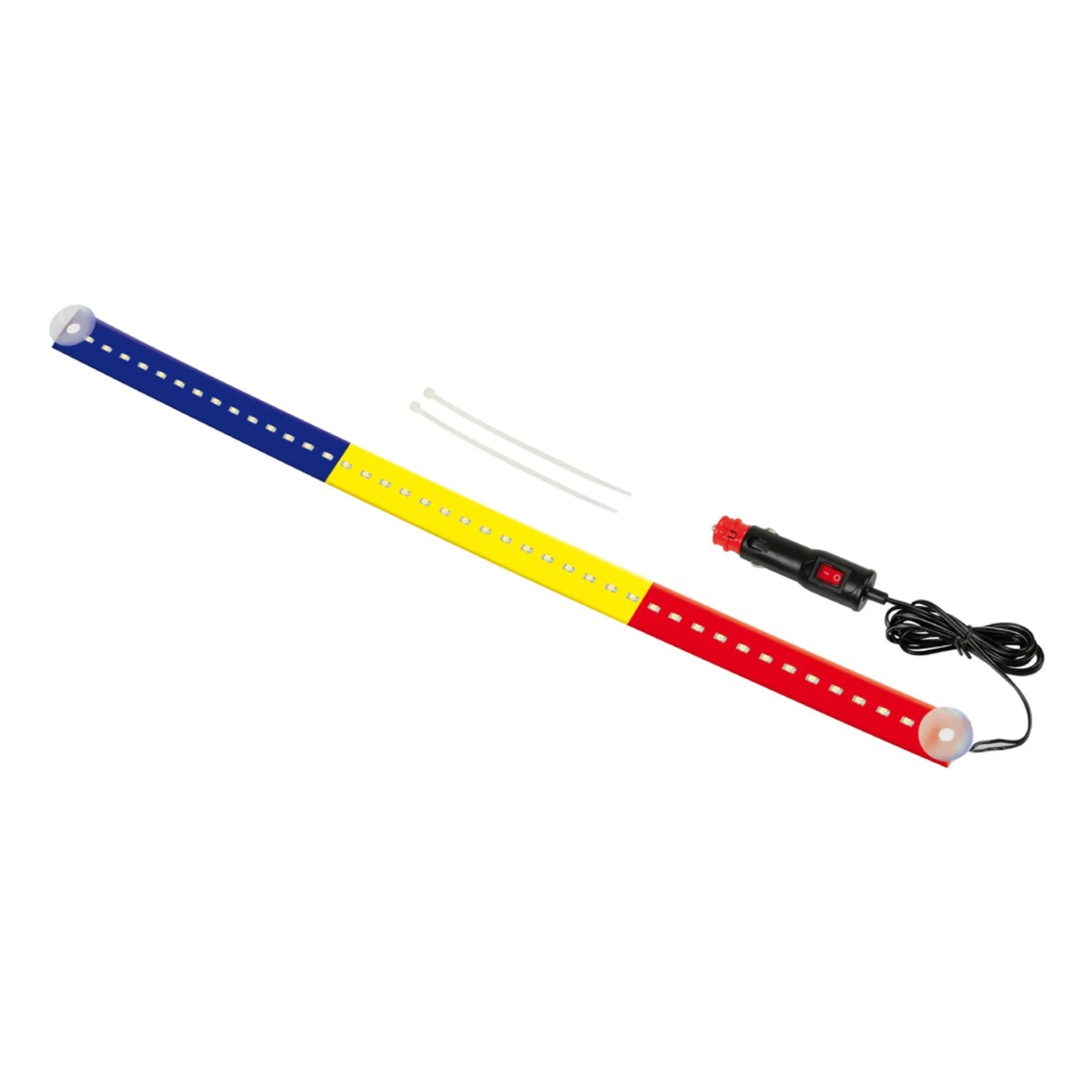Banda luminoasa 90cm 12-24V  69 led-uri tricolorul Romaniei [2]