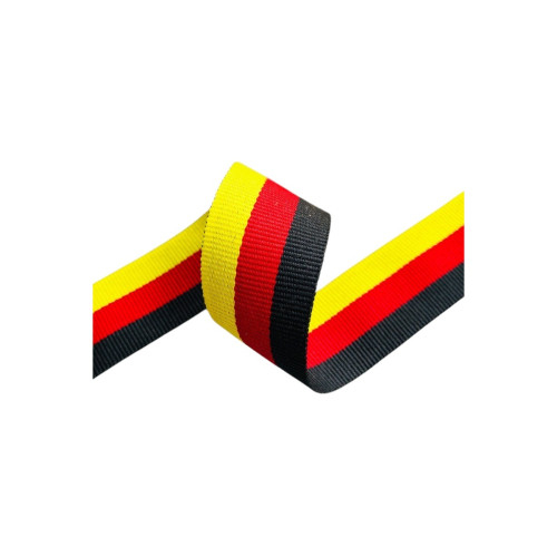 Banda pentru centura de siguranta auto culoare Negru/ Rosu/ Galben , latime 46mm [1]
