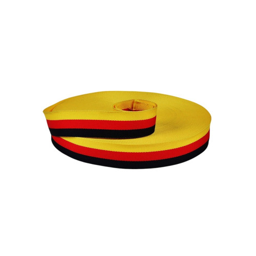 Banda pentru centura de siguranta auto culoare Negru/ Rosu/ Galben , latime 46mm [2]