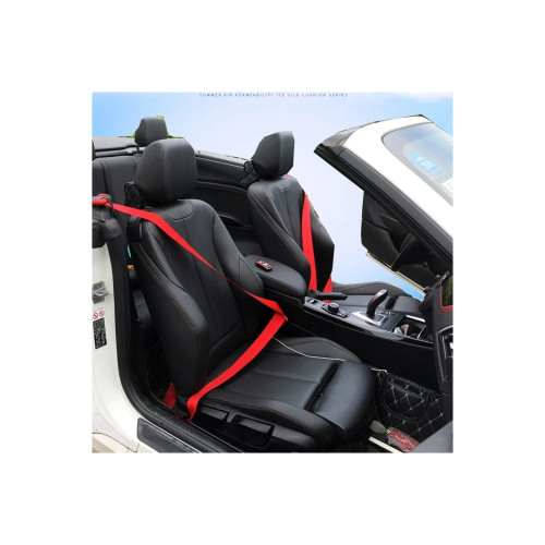 Banda pentru centura de siguranta auto culoare rosie , latime 46mm [3]