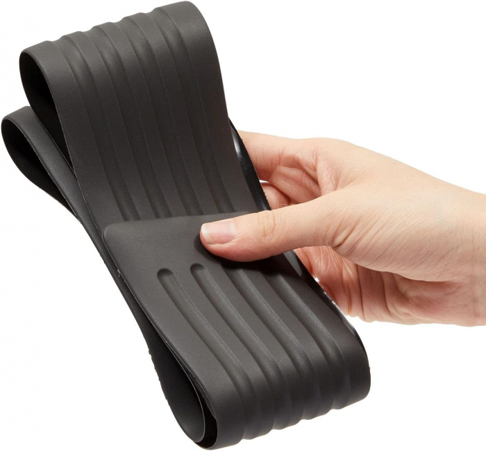 Banda protectie bara spate auto, Cauciuc, 90 cm, Negru [3]