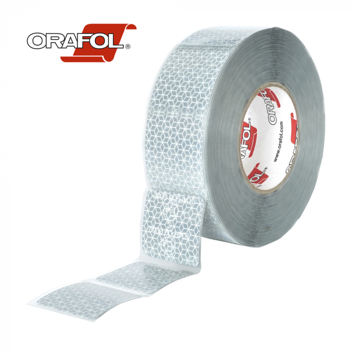 Banda Reflectorizanta Segmentata Reflexite Orafol Alb 50Mmx50M Ece 104 [1]