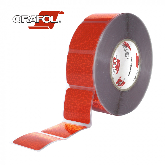 Banda Reflectorizanta Segmentata Reflexite Orafol Rosu 50Mmx50M Ece 104 [1]