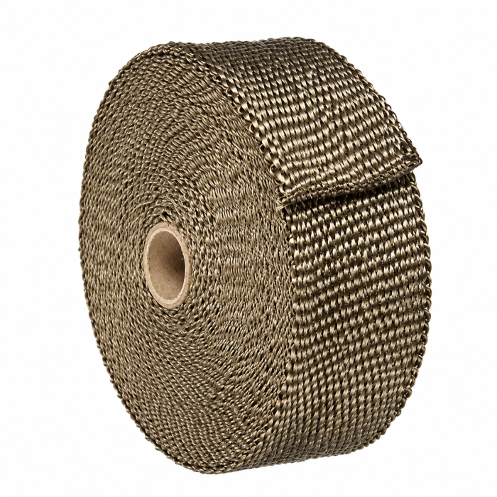 Banda termica termoizolanta, galerii evacuare, tobe de esapament, auto, moto, 1000°C, 5 cm x 12 m, Titanium [2]