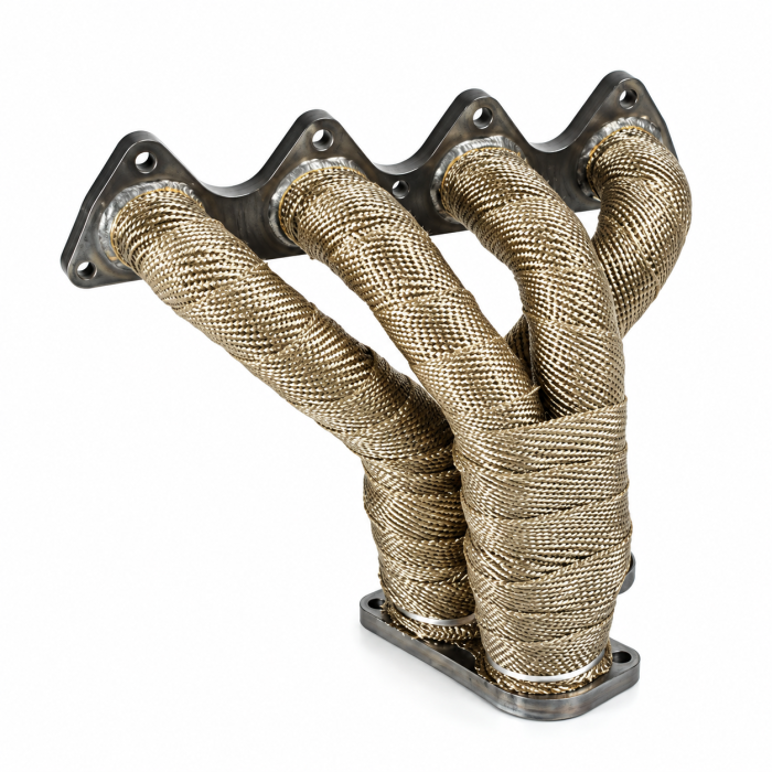 Banda termica termoizolanta, galerii evacuare, tobe de esapament, auto, moto, 1000°C, 5 cm x 12 m, Titanium [4]