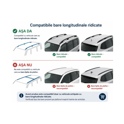 Bare portbagaj transversale auto aluminiu compatibile Renault Koleos SUV 2008-2012 96-96 cm Cod: KL8 [2]
