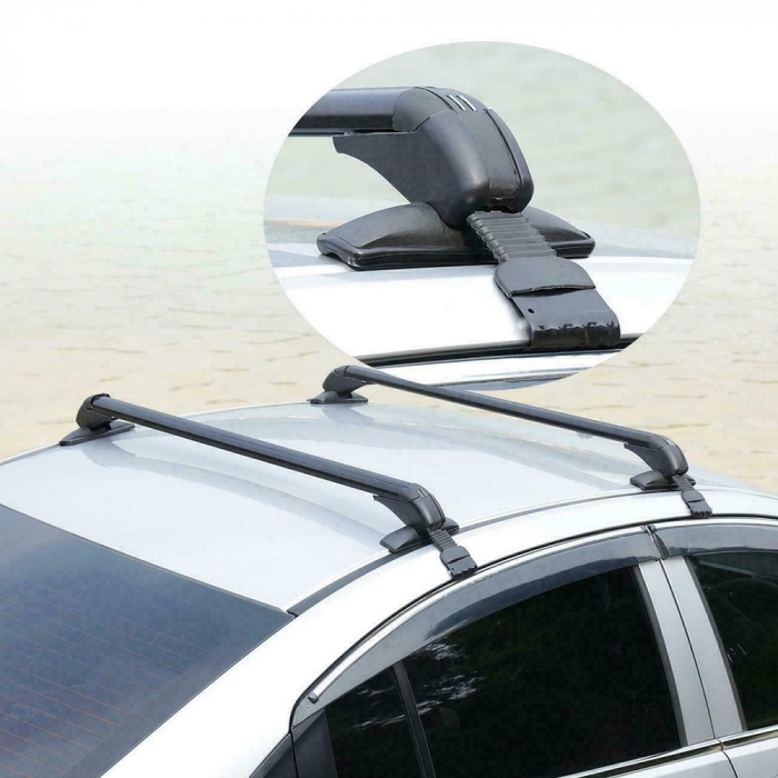 Set Bare Portbagaj Transversale Aluminiu VW Golf MK7 2011-2021 cu cheie [11]
