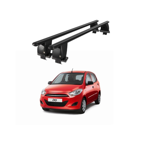 Bare transversale portbagaj auto aluminiu compatibile plafon neted Hyundai i10 IA 2013-2017 argintii sau negre Cod: CB200101 Kit-108 [2]