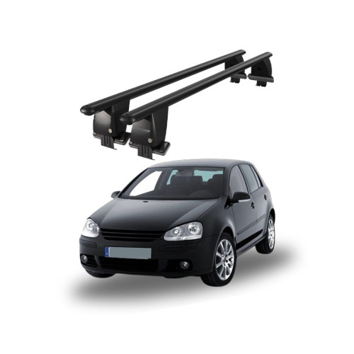 Bare transversale auto aluminiu compatibile plafon neted Volkswagen Golf Plus 1K 2003-2008 argintii sau negre [2]