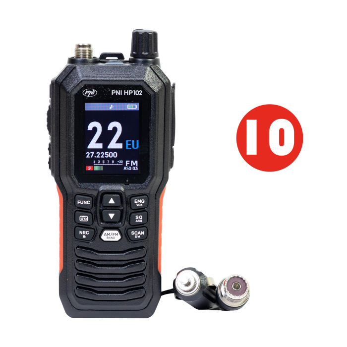 Bax cu 10 buc Statie radio CB portabila PNI Escort HP 102 multi standard, ASQ, 4W, 12V-24V, NRC, Dual Watch, Roger Beep [2]