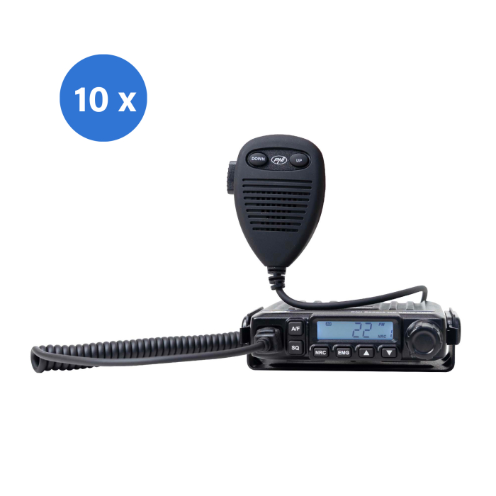 Bax cu 10 bucati statie radio CB PNI Escort HP 6500 PRO, multi-standard, VOX, NRC, 4W, AM-FM, 12V, SQ, ASQ, mufa de bricheta inclusa [9]