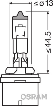 Bec 12V H27/1 27 W Original Osram [2]