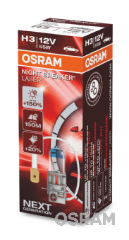 Bec 12V H3 55 W Night Breaker Laser Nextgen +150% Osram [3]