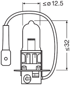 Bec 12V H3 55 W Original Blister 1 Buc Osram [2]