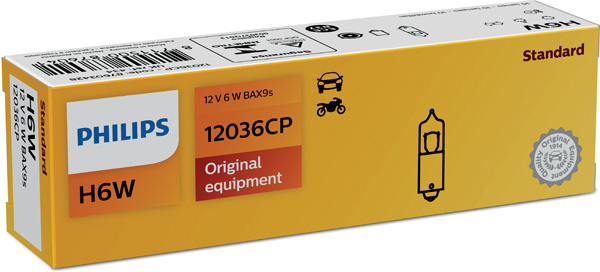 Bec 12V H6W Bax9S Set 10 Buc Vision Philips [3]