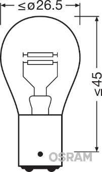 Set 2 Becuri 12V P21/5W Original Blister Osram [2]