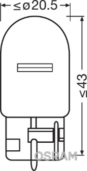 Bec 12V Wy21W Original Set 10 Buc Osram [2]
