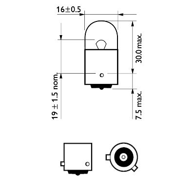 Bec Auxiliar Ry10W 12V Set 10 Buc Vision Philips [3]