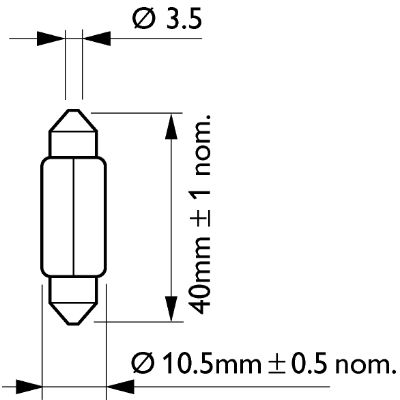 Bec Bord Sv8.5 12V Set 10 Buc Philips [3]