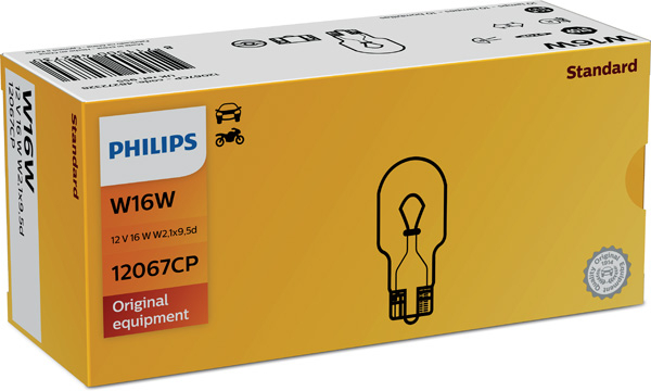 Bec Frana W16W 12V Set 10 Buc Philips [3]